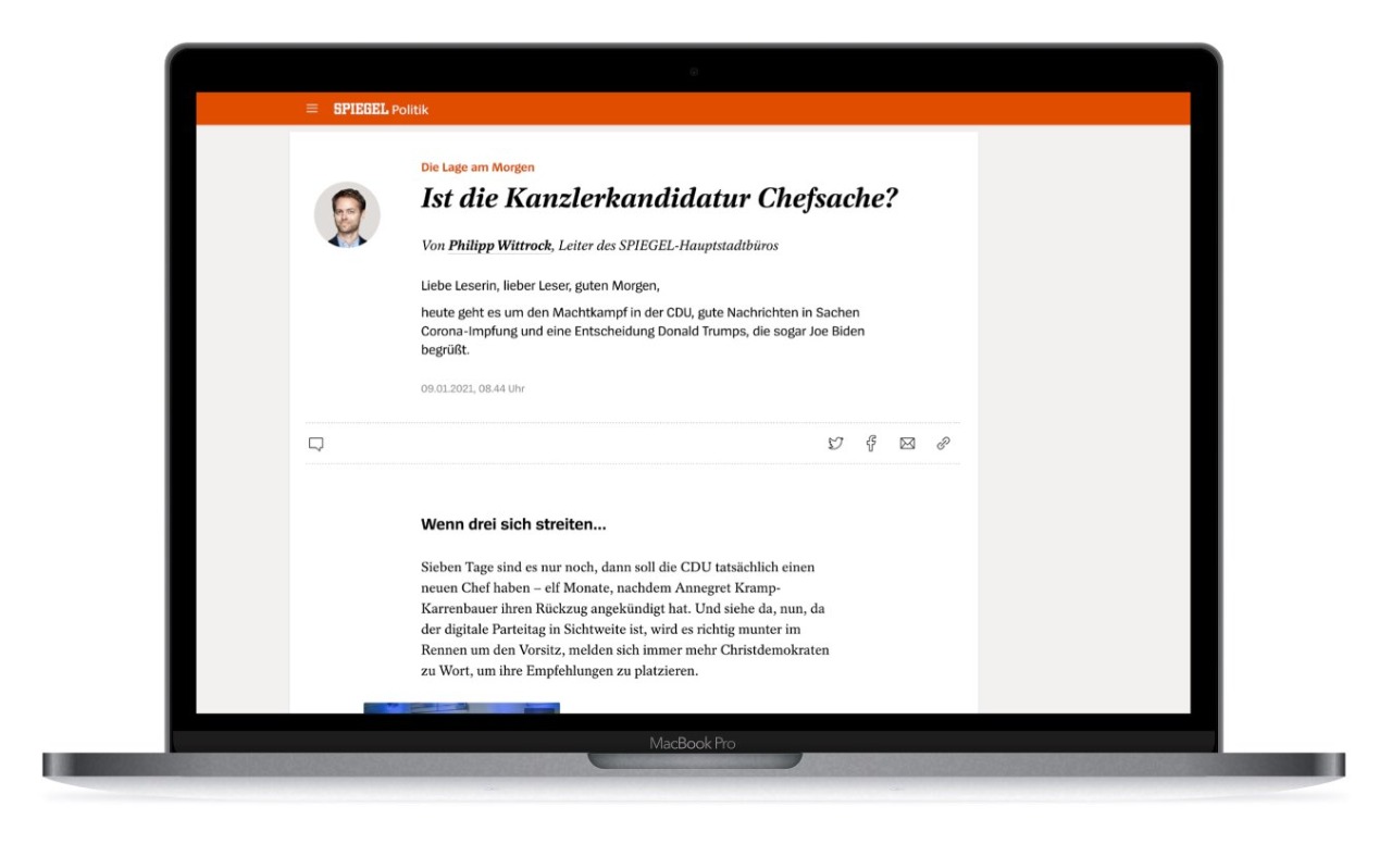 Die Lage am Morgen als digitale Ausgabe Image