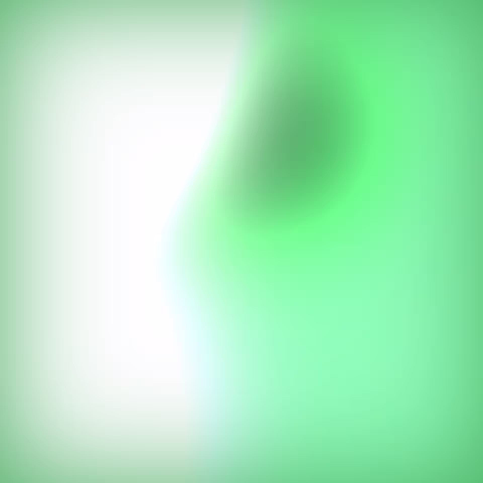 Gleichmäßiger grüner Farbverlauf mit einem Bereich mit hellem Licht in der oberen linken Ecke.