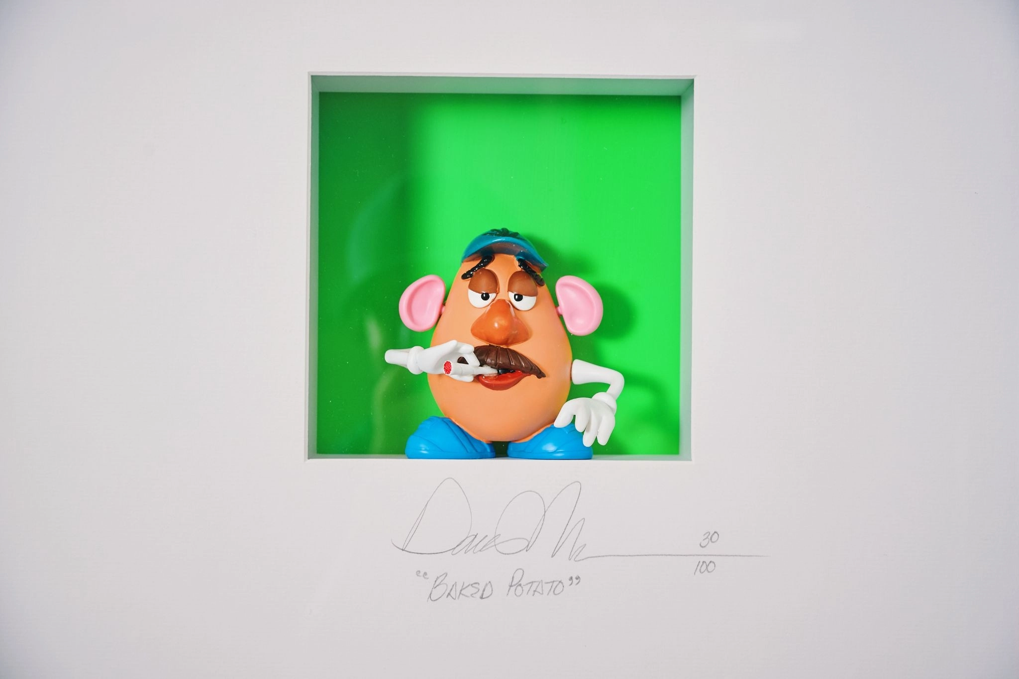 Mr. Potato Head smoking