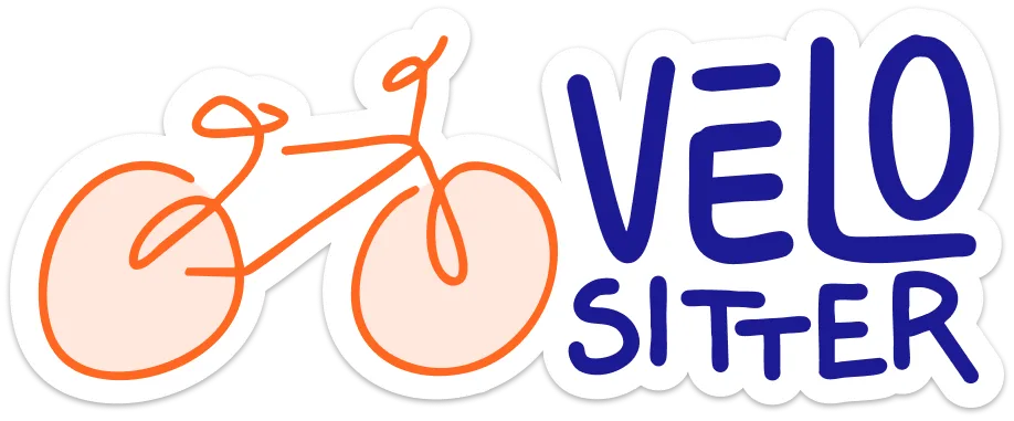 Logo avec vélo orange