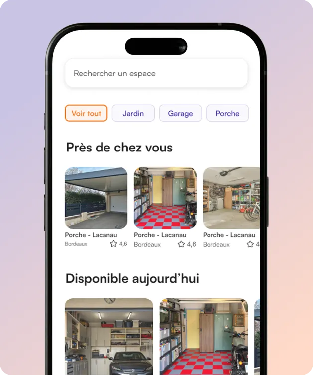 Mockup téléphone écran annonces
