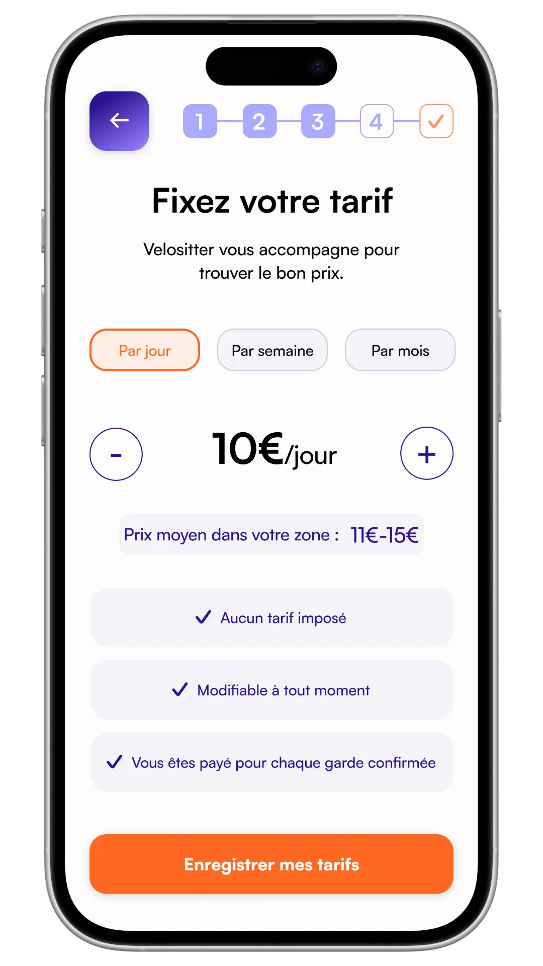 Écran de téléphone avec interface accueil
