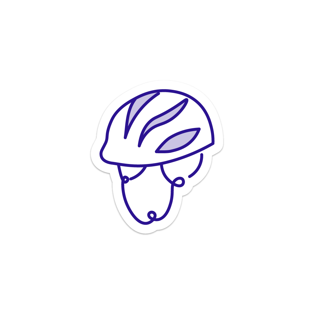Illustration casque pour vélo