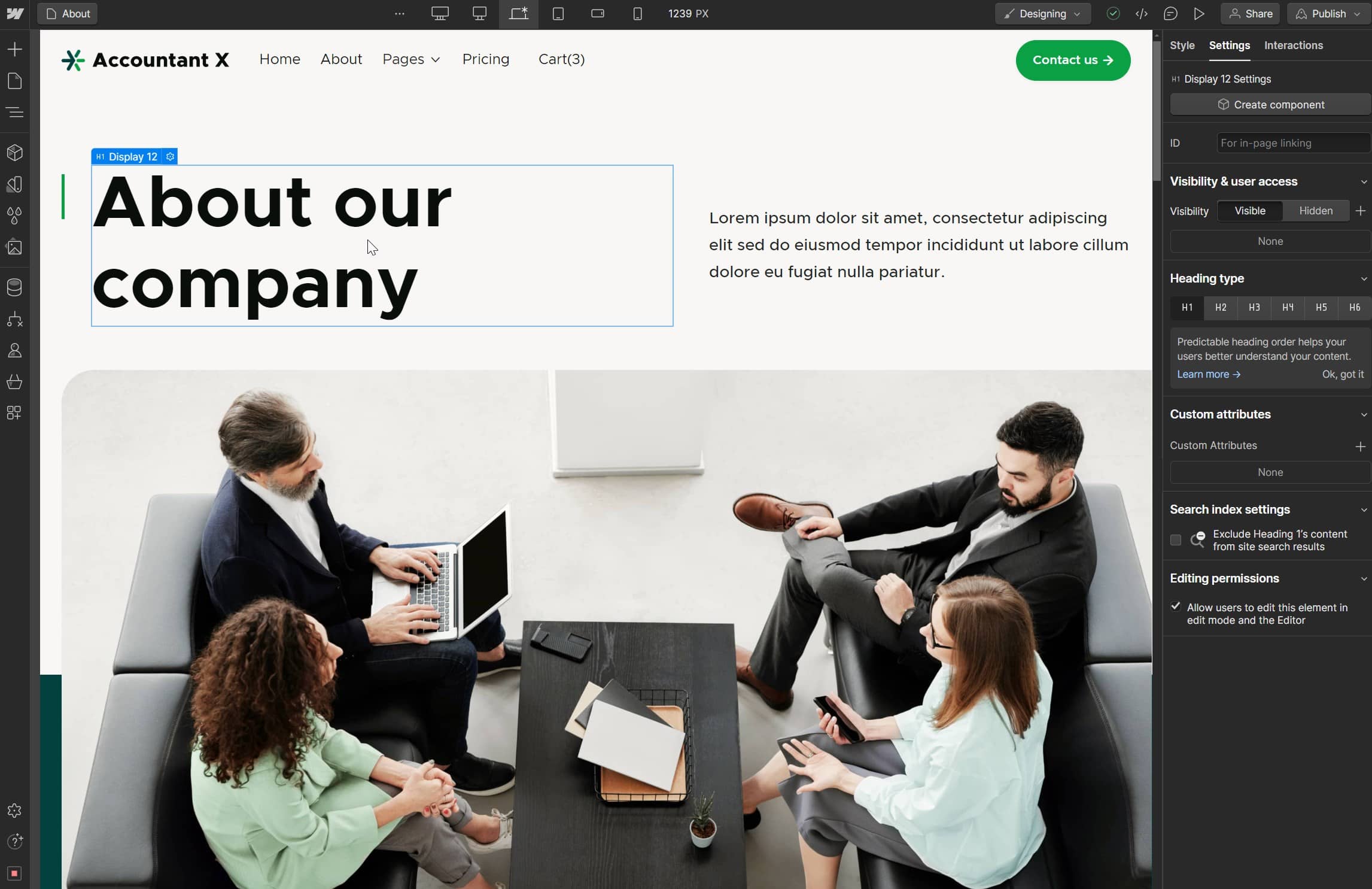 Accountant X Webflow Template And Ui Kit - Static Content