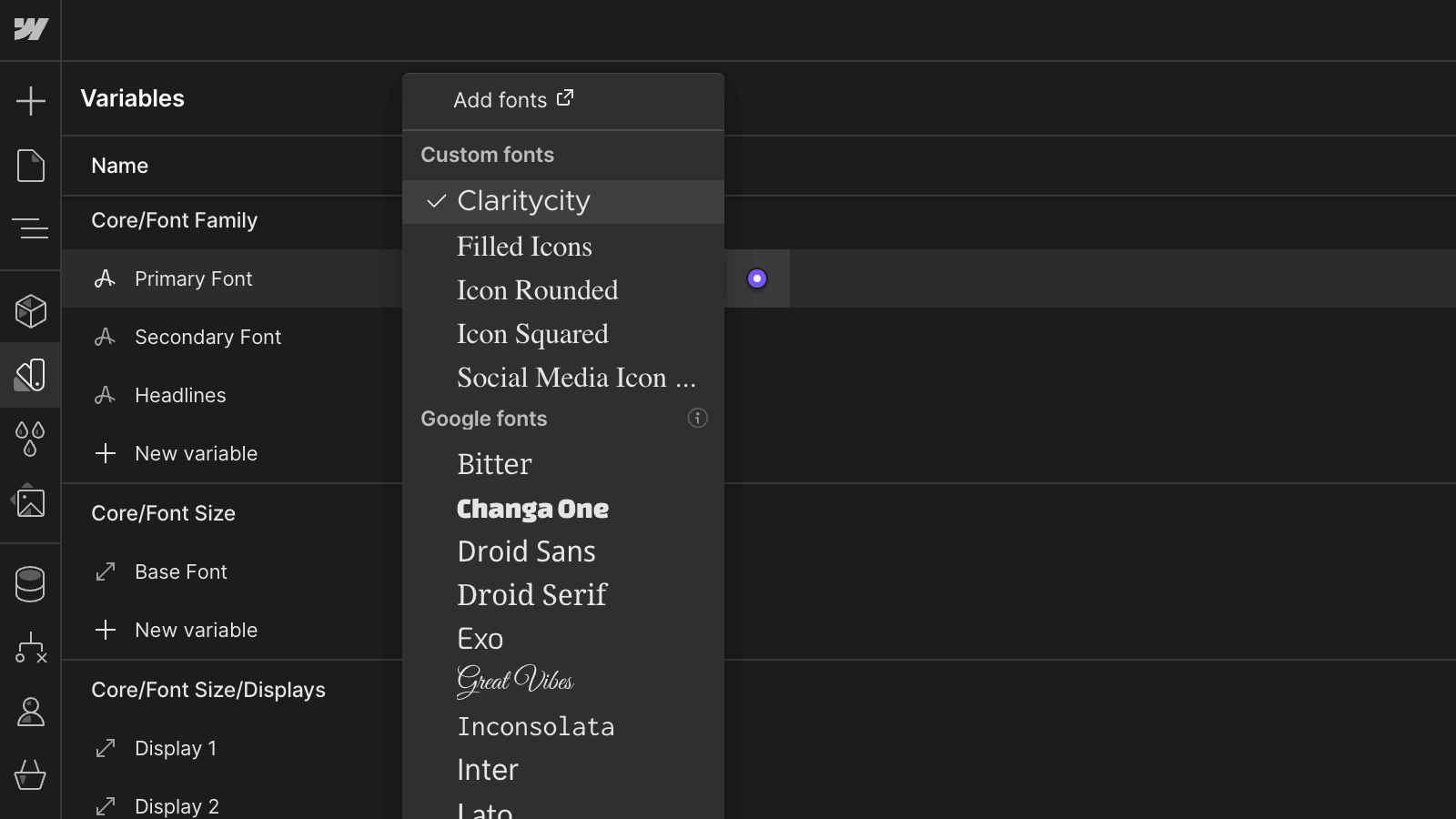 Fonts - Accountant X Webflow Template