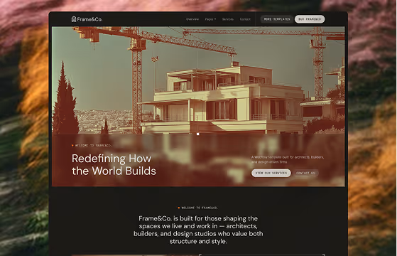 Architecture & Construction Webflow Template