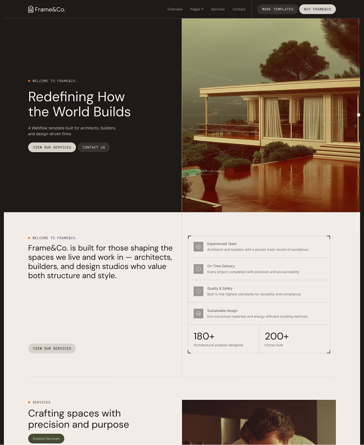 Architecture & Construction Webflow Template