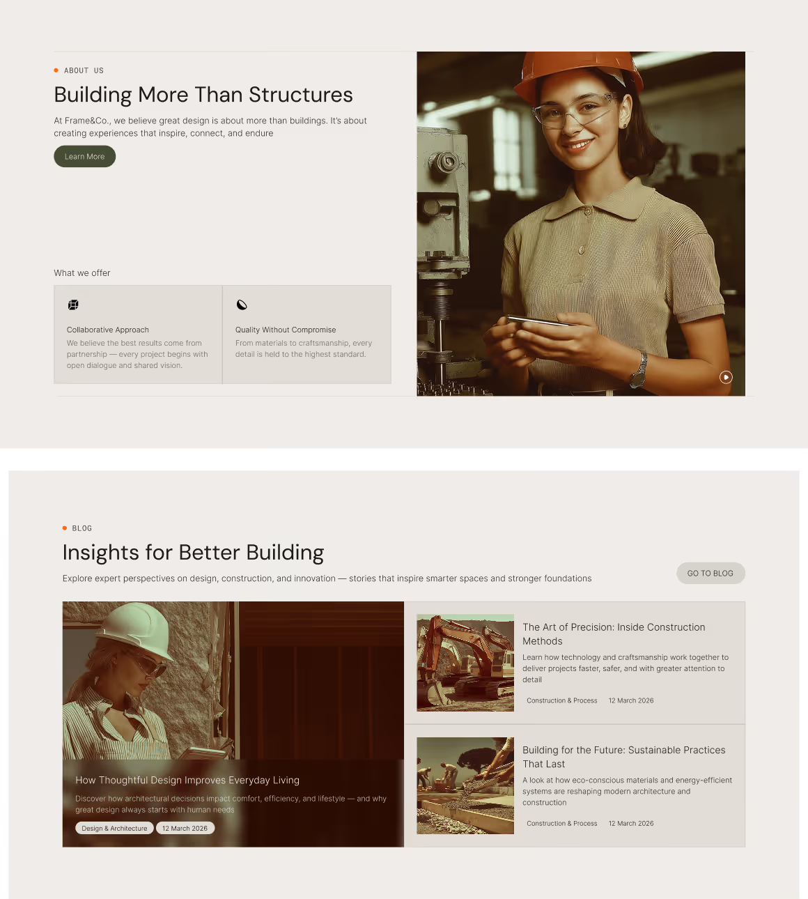 Architecture & Construction Webflow Template