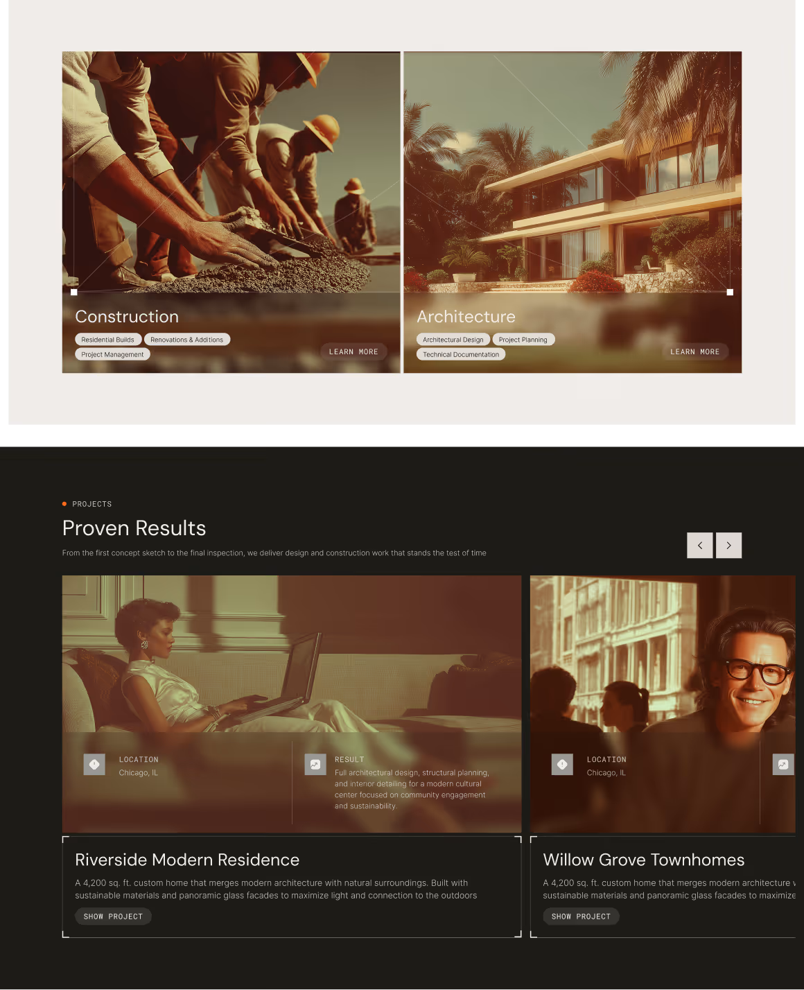 Architecture & Construction Webflow Template