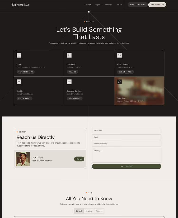 Architecture & Construction Webflow Template