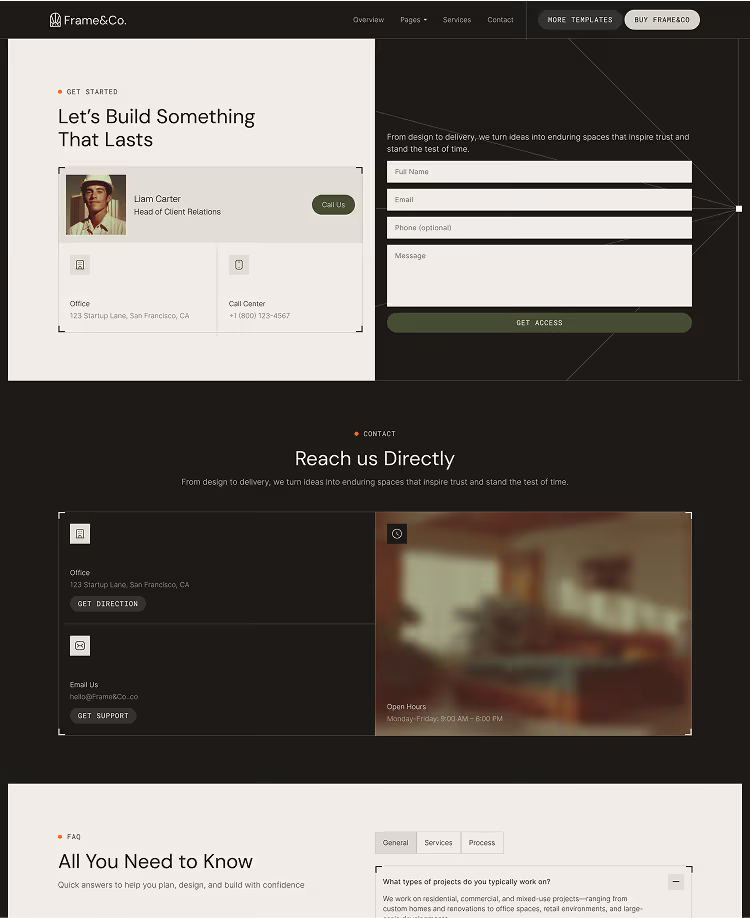 Architecture & Construction Webflow Template