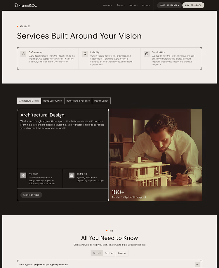 Architecture & Construction Webflow Template