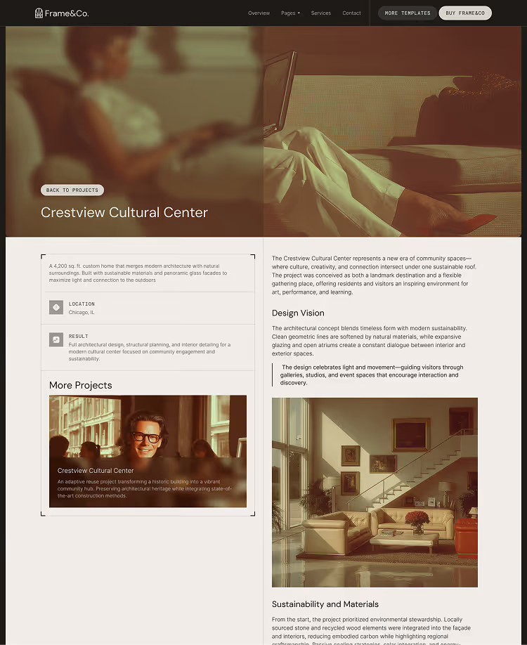Architecture & Construction Webflow Template
