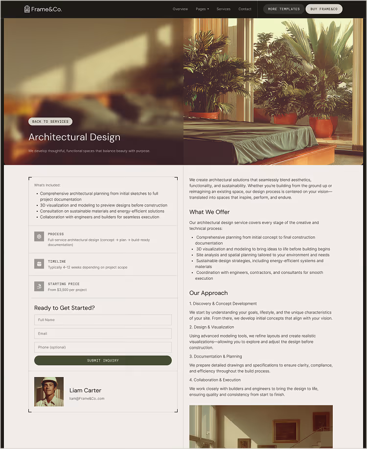 Architecture & Construction Webflow Template