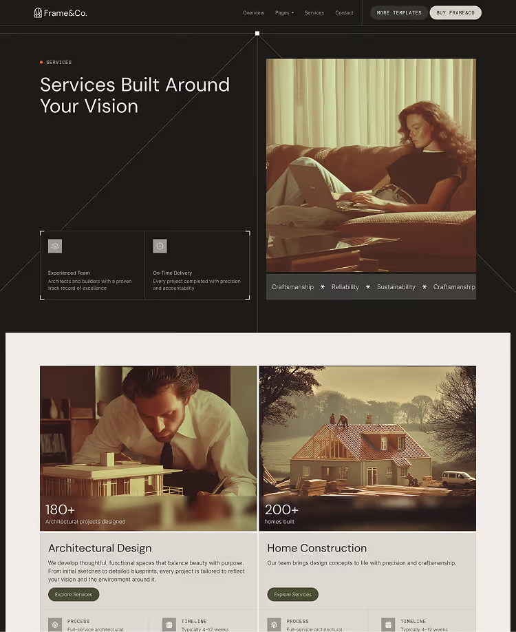Architecture & Construction Webflow Template