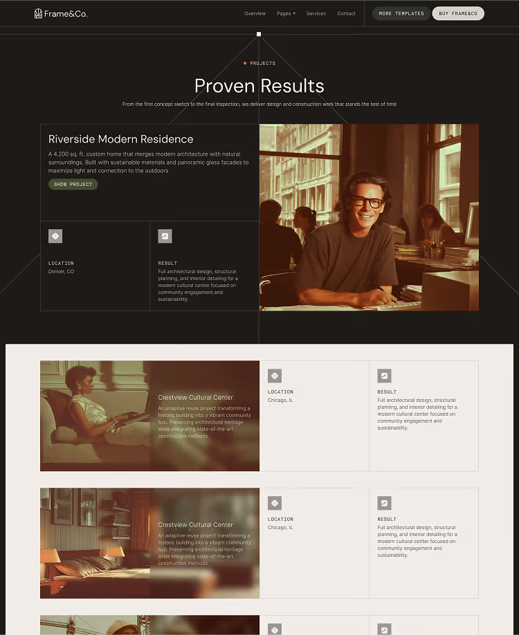 Architecture & Construction Webflow Template