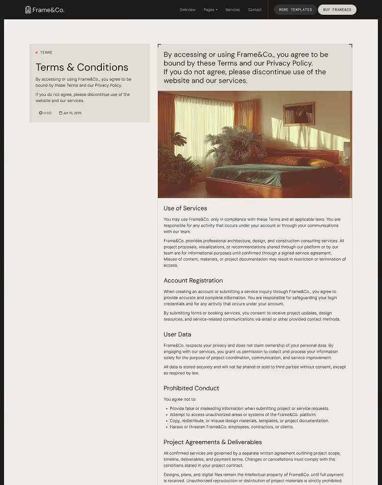 Architecture & Construction Webflow Template