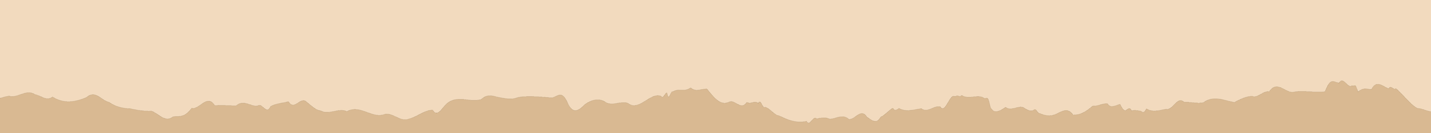 Silhouette marron clair de montagnes sur fond beige uni.