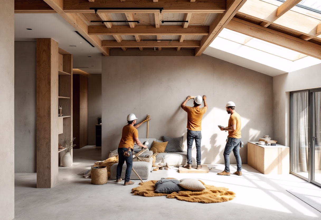 ongoing project in a residential building