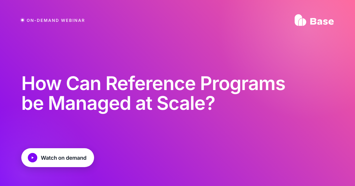 On-demand webinar: How Can Reference Programs be Managed at Scale?