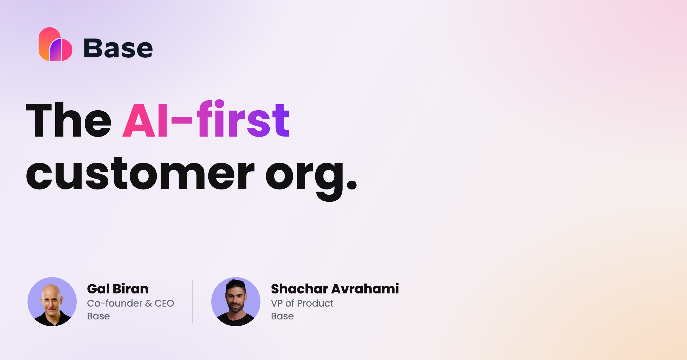 The AI-First Customer Org: All Customer Programs on One AI System