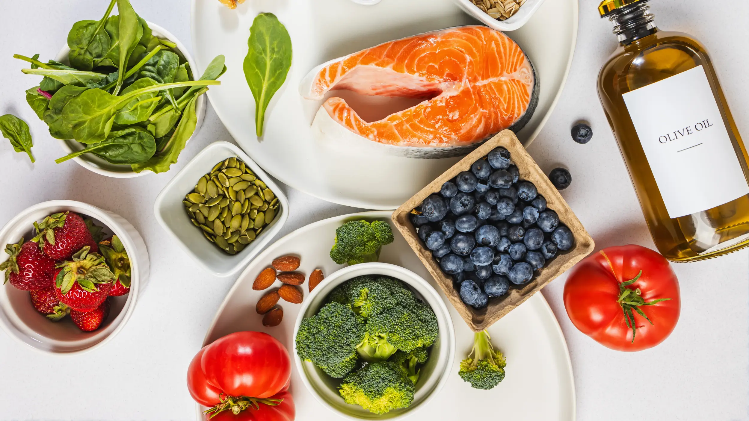 PCOS healthy food layout