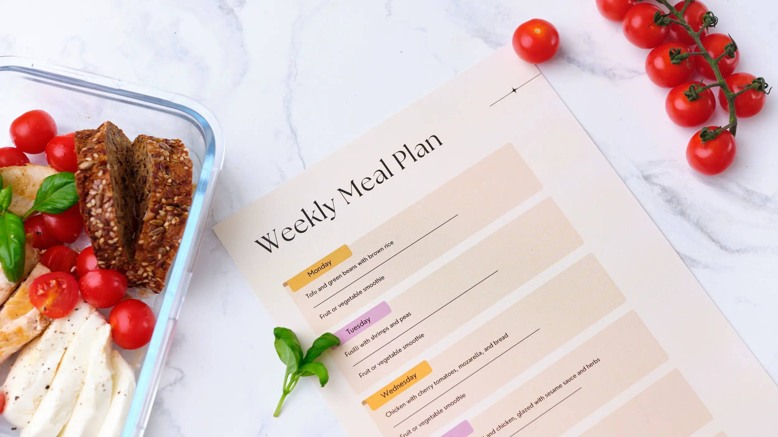 mediterranean DASH diet menu