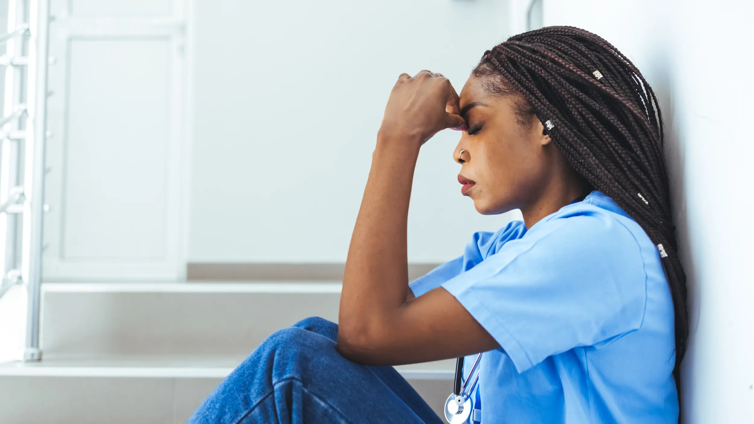Women with exhaustion