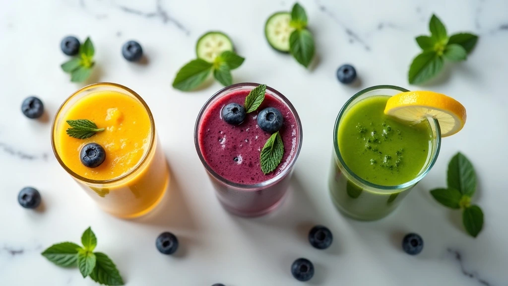 lineup of adrenal cortisol wellness mocktails