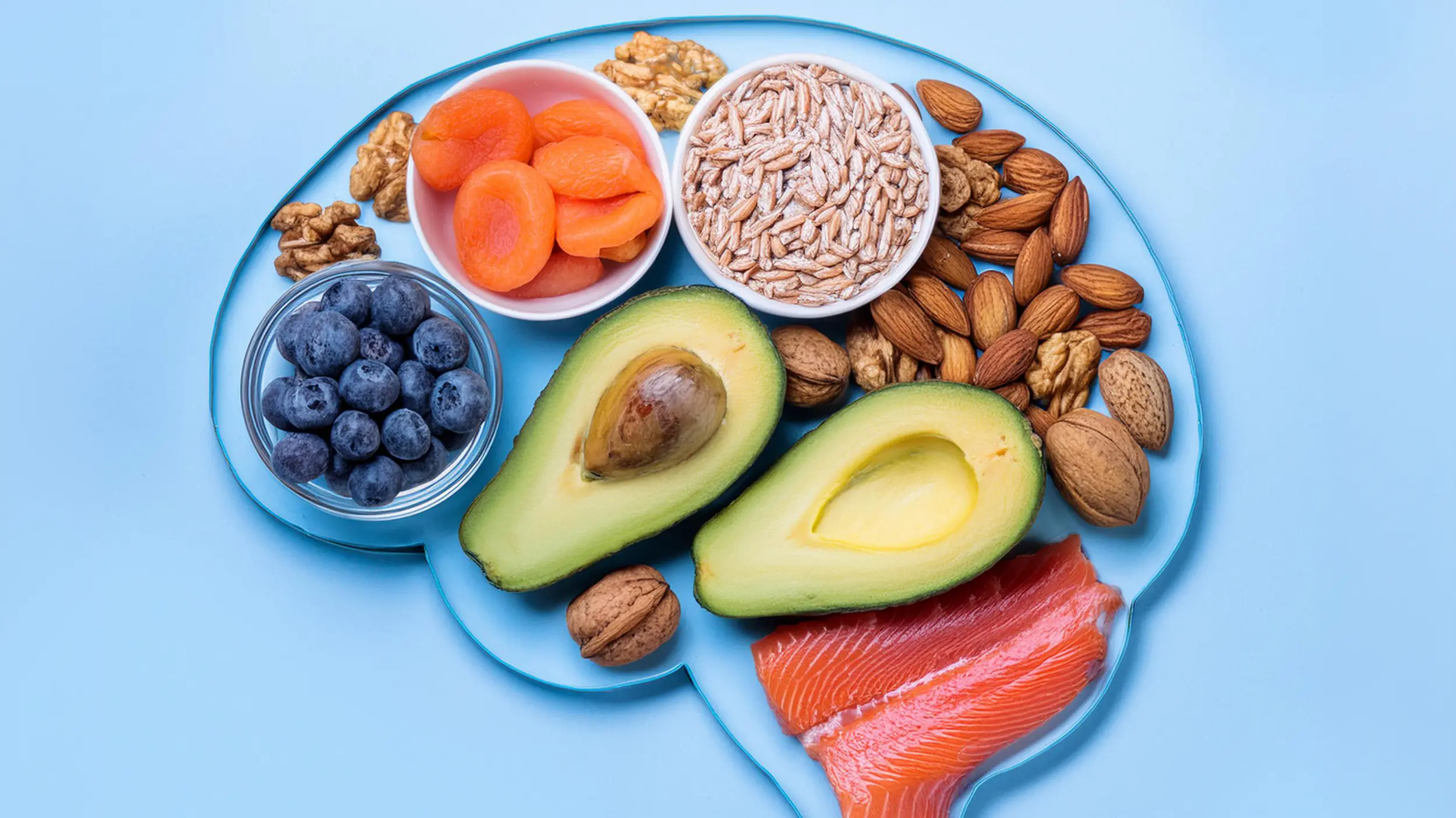 Brain with brain healing foods