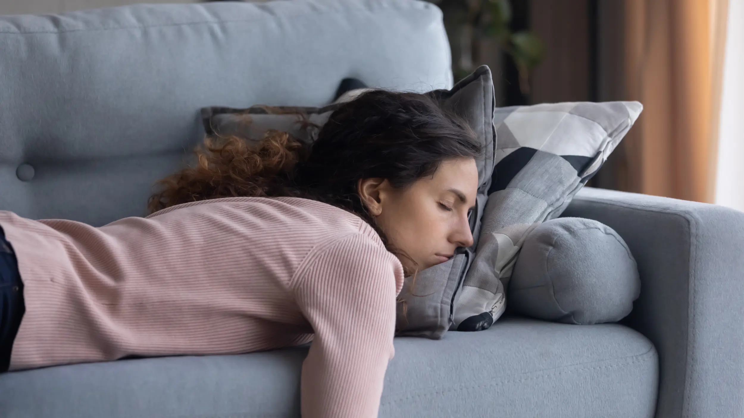 Woman sleeping in the luteal phase