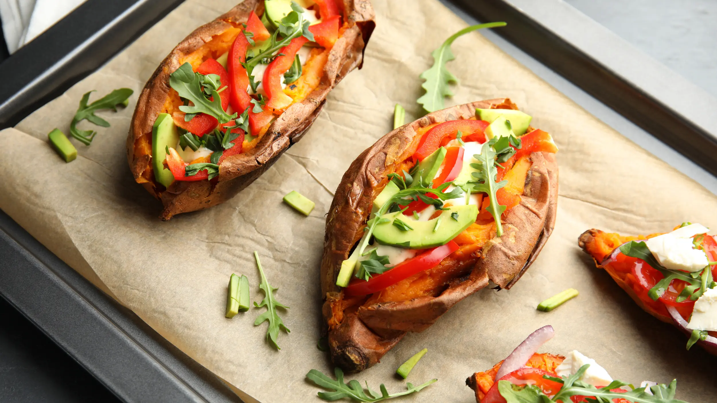 High potassium dinner sweet potato and avocado