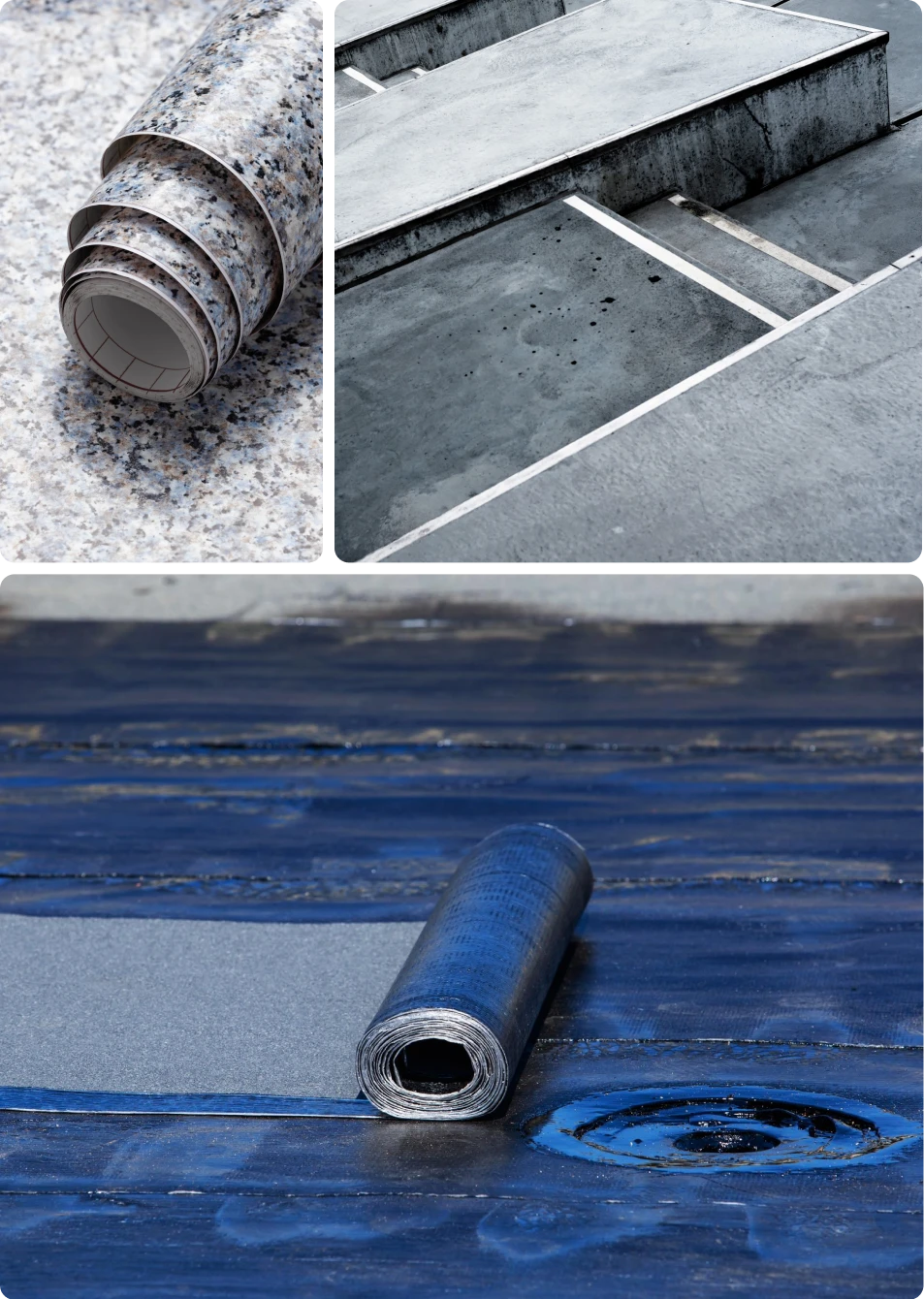 Membrane impermeabilizzanti applicate su terrazzo e copertura piana con dettagli tecnici di posa