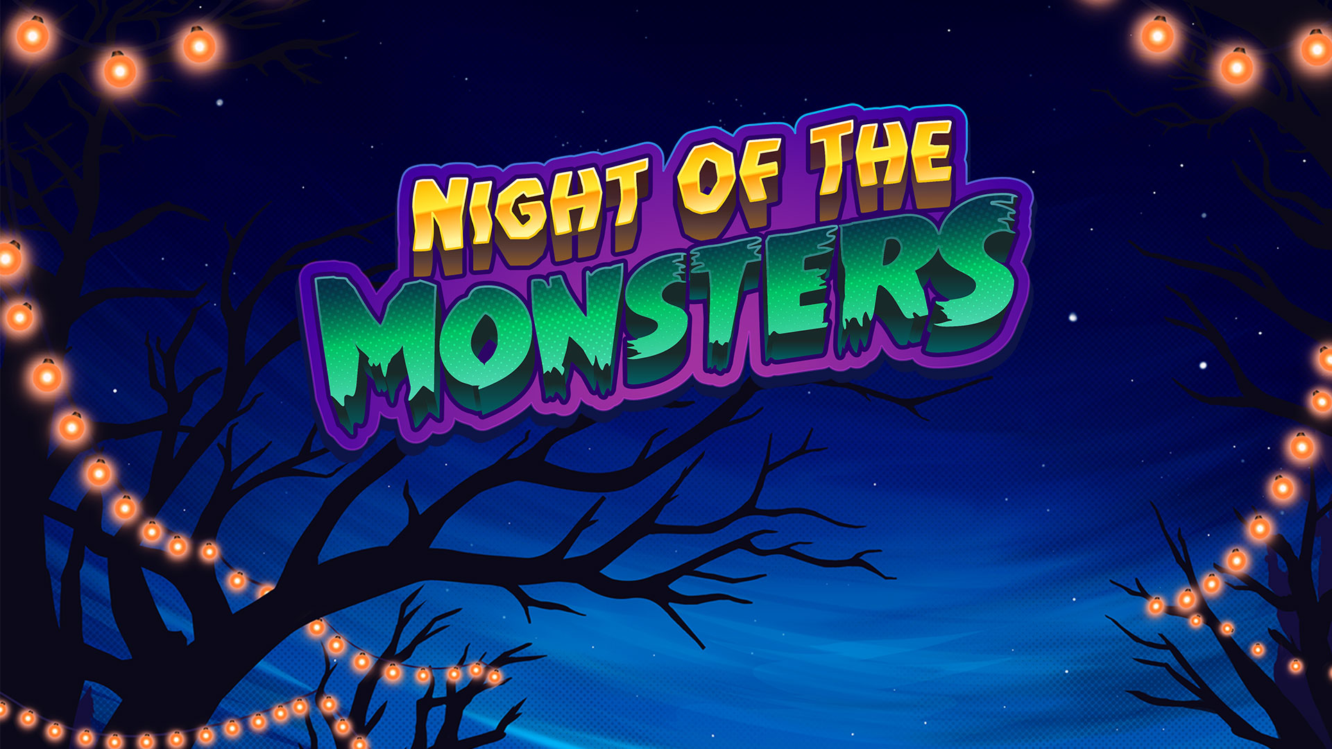 Thumbnail del juego Night of the Monsters de Bravo Games, mostrando la máquina de tragamonedas con temática de monstruos
