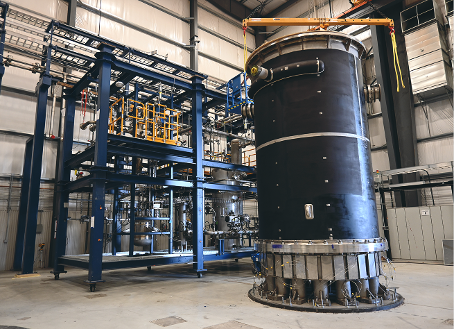 View of indoor installation