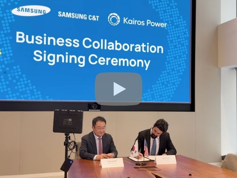 Kairos Power and Samsung C&T Business Collaboration