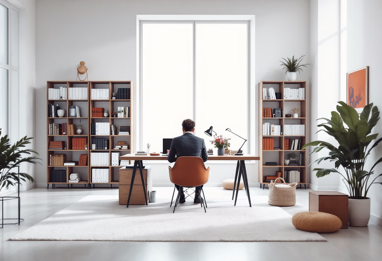 image of a business setting with digital devices