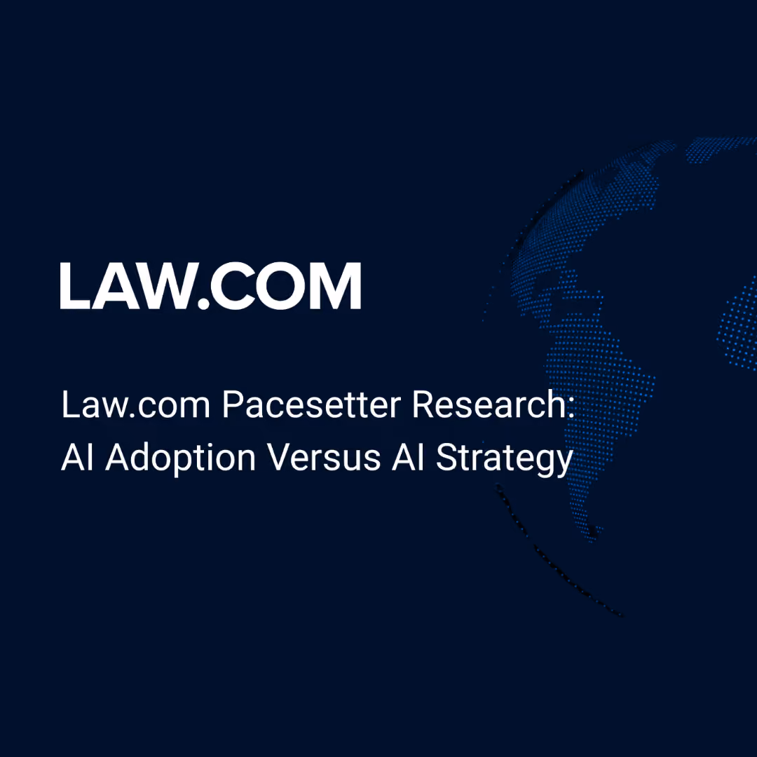 Cover image of the webinar: AI Adoption vs. AI Strategy: Where Law Firms Are Getting It Right