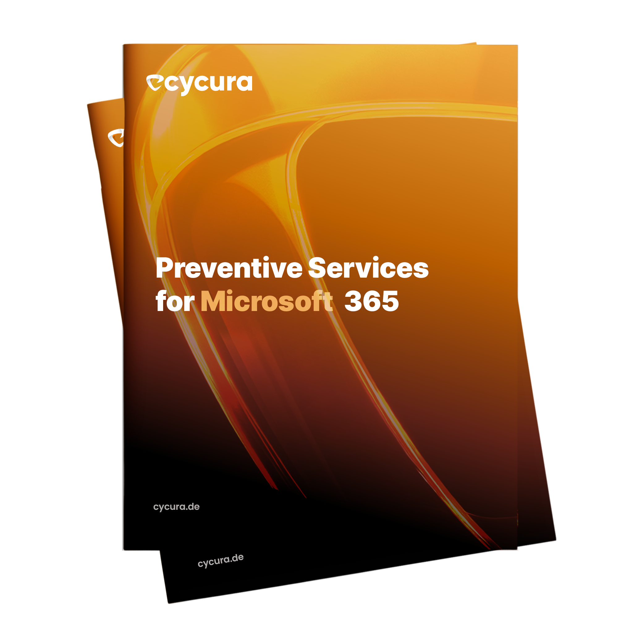 Whitepaper cover: Preventive Services for Microsoft 365 – cycura GmbH.