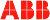 ABB logo in red letters on a white background.