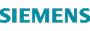 Siemens logo in blue uppercase letters.