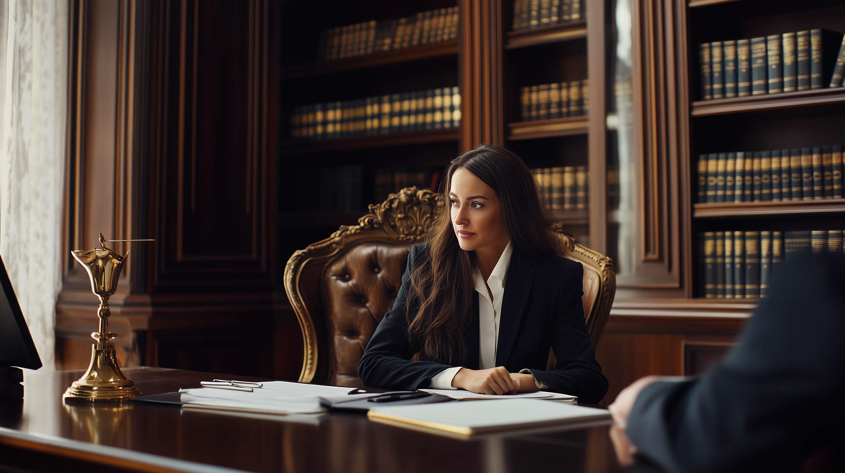 Law attorney in the office