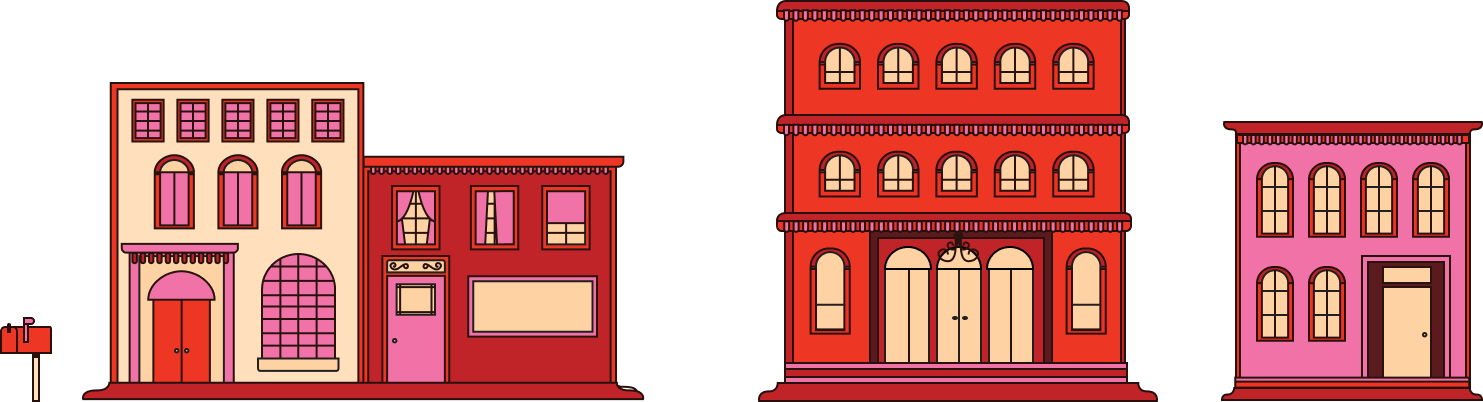 Dataville shops illustration