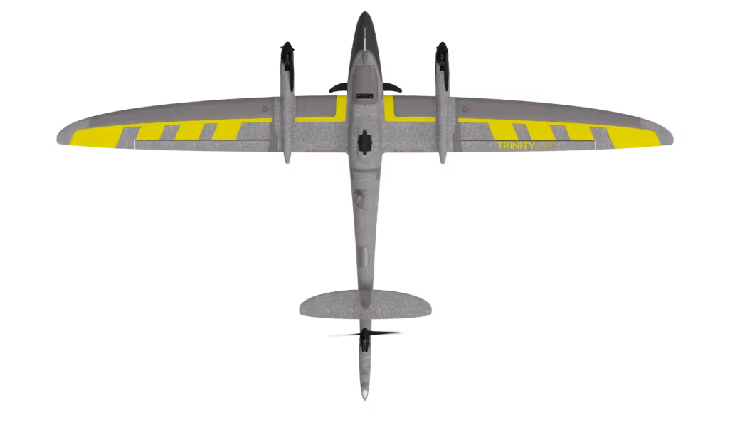 Quantum Systems Trinity Pro VTOL drone used for high-accuracy aerial mapping and lidar collection.