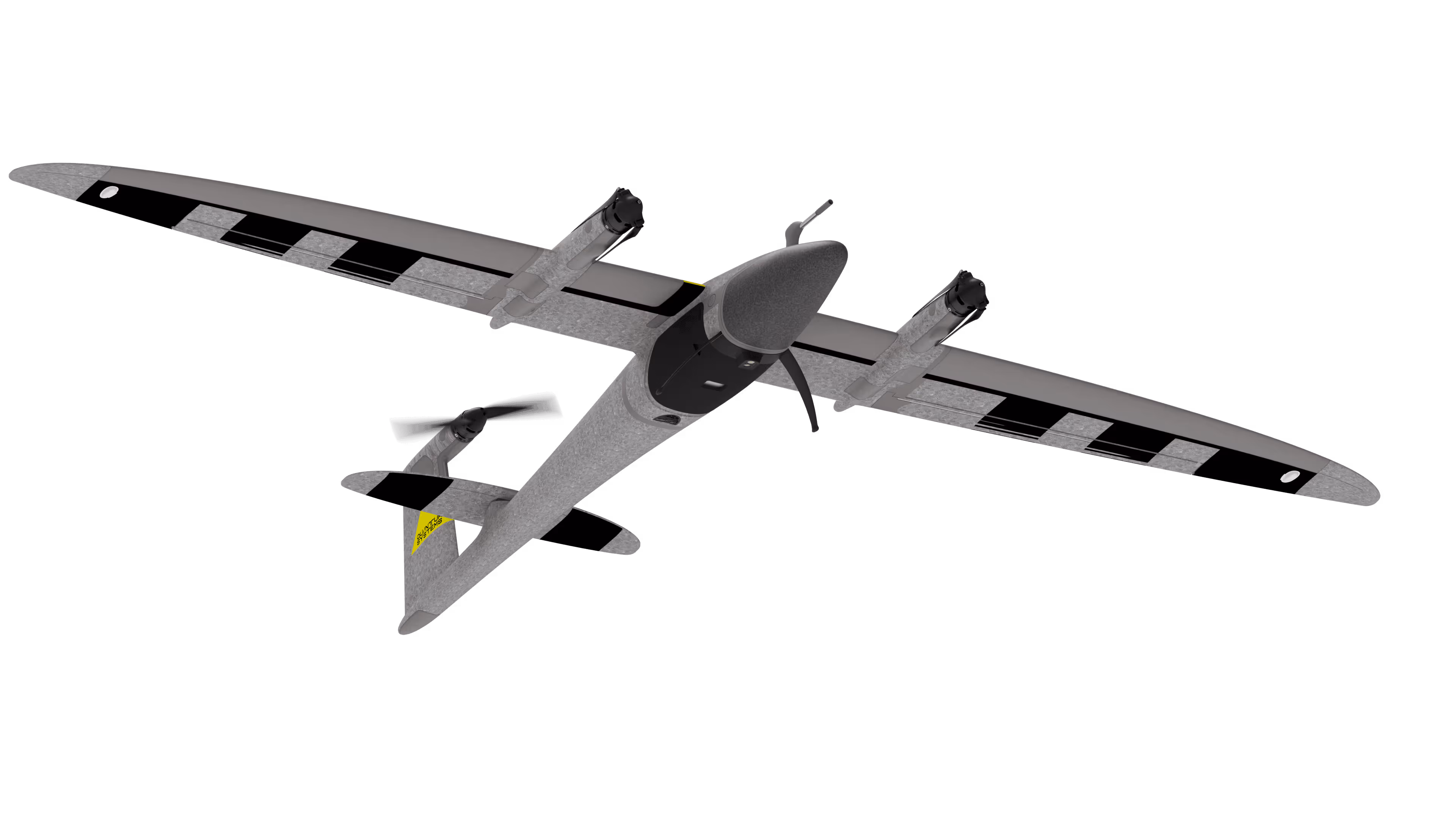 Quantum Systems Trinity Pro fixed-wing VTOL drone used for large-scale aerial mapping.