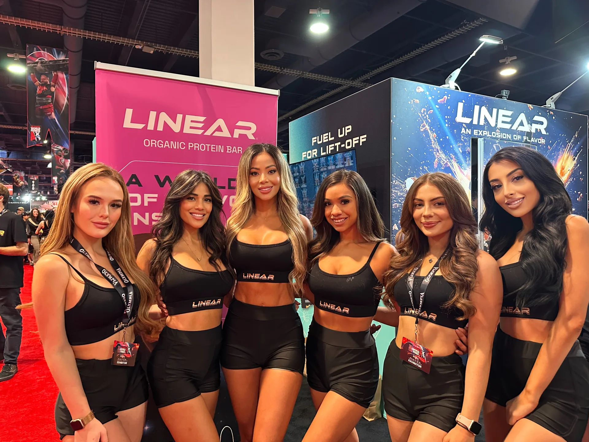 TLC Models booth staffing team at a Las Vegas trade show exhibit