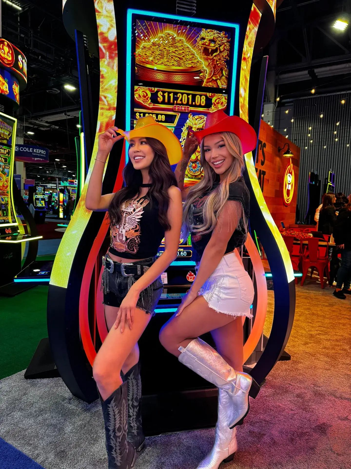 TLC Models promotional models at a casino gaming expo