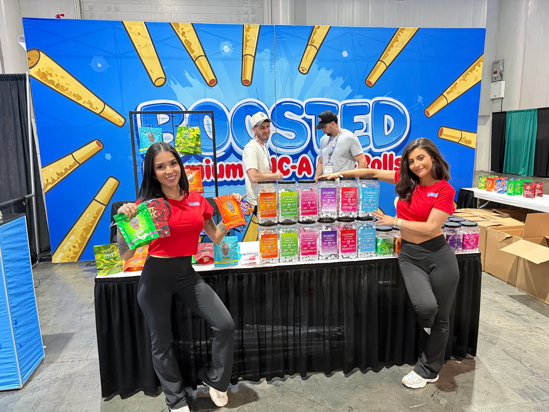 TLC Models — Trade show sampling staff candy expo booth