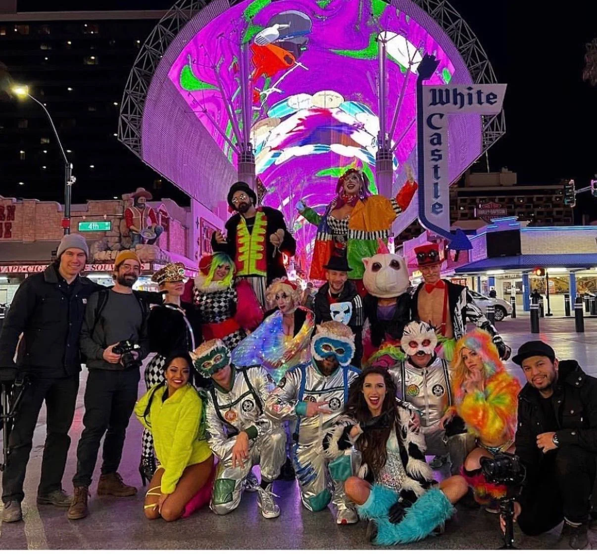 TLC Models specialty entertainers and costumed performers at a Las Vegas event