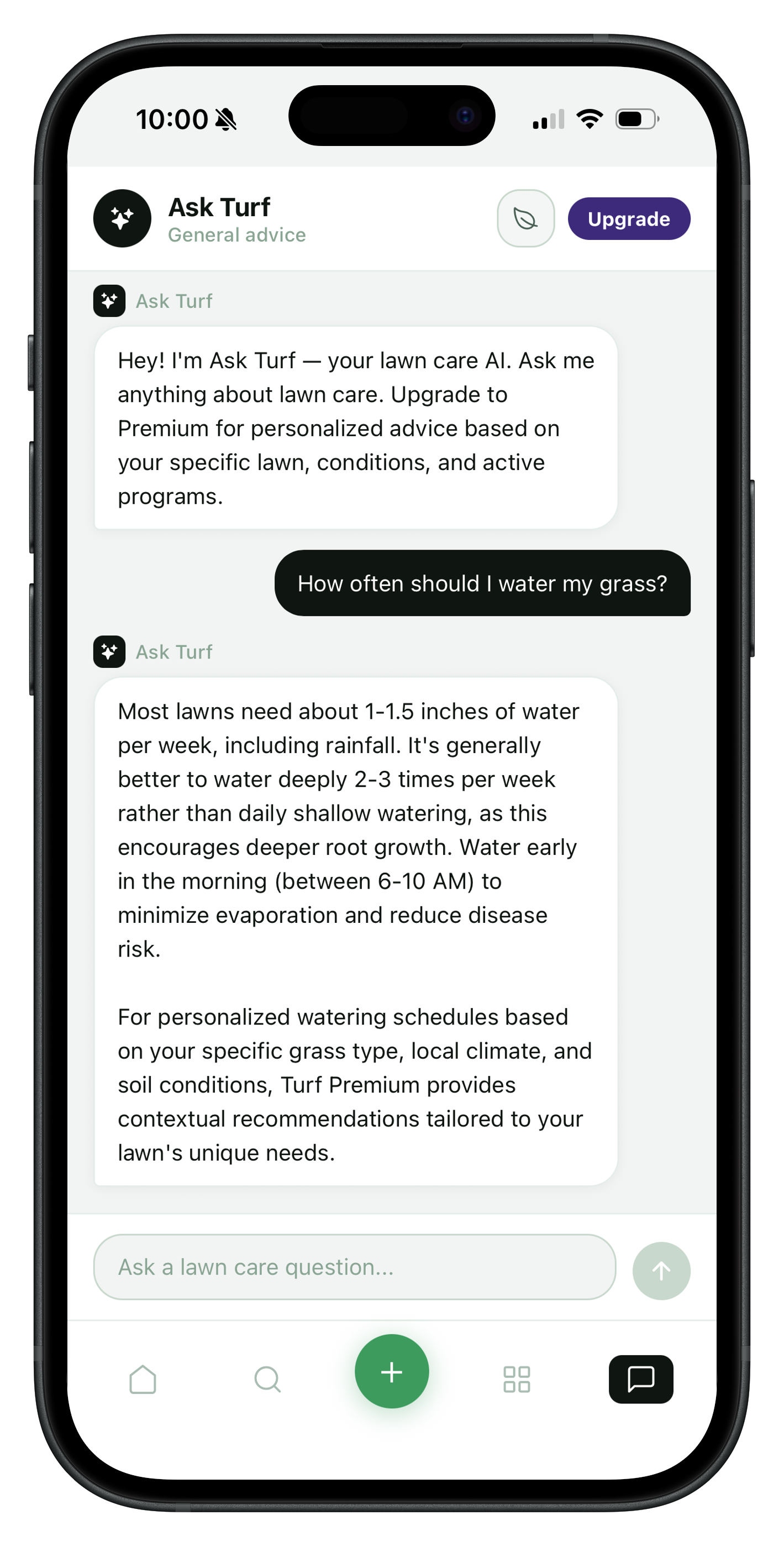 Turf AI lawn advisor
